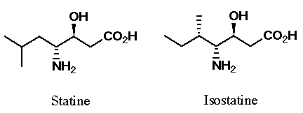 StatineとIsostatineの構造式
